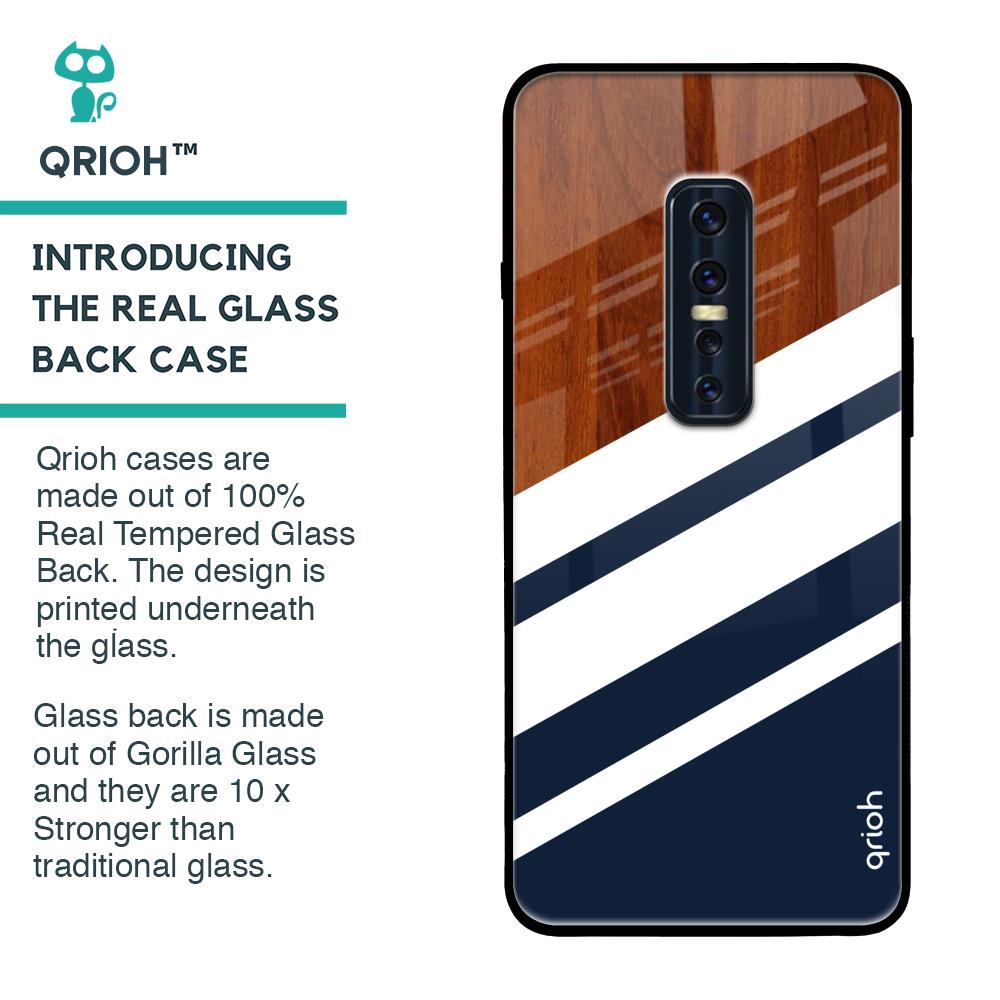 Bold Stripes Glass case for Vivo V17 Pro