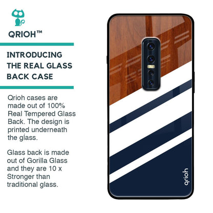 Bold Stripes Glass case for Vivo V17 Pro