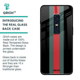 Vertical Stripes Glass Case for Vivo V17 Pro