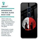 Anime Red Moon Glass Case for Vivo V17 Pro
