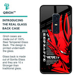 Red Vegeta Glass Case for Vivo V17 Pro