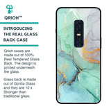 Green Marble Glass case for Vivo V17 Pro