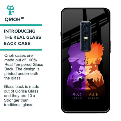 Minimalist Anime Glass Case for Vivo V17 Pro