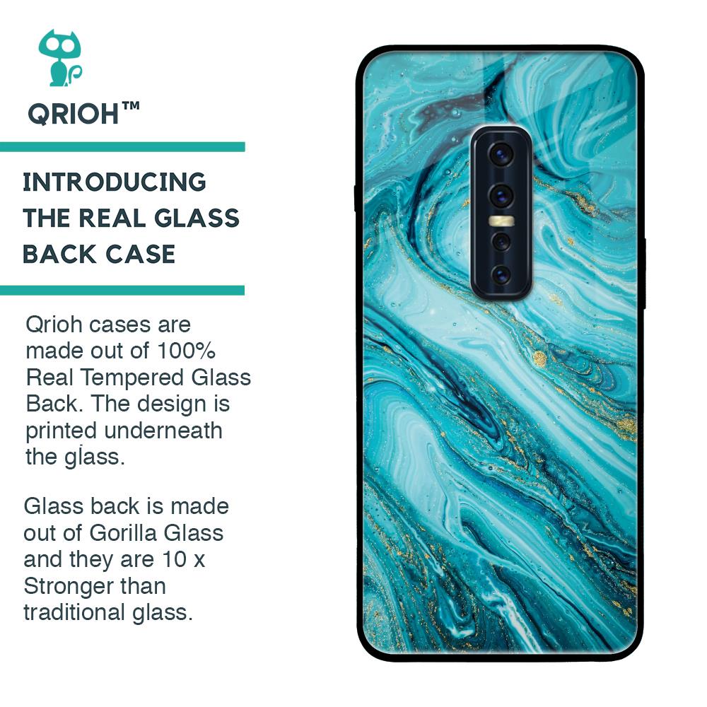 Ocean Marble Glass Case for Vivo V17 Pro