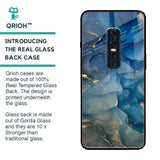 Blue Cool Marble Glass Case for Vivo V17 Pro