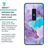 Alcohol ink Marble Glass Case for Vivo V17 Pro