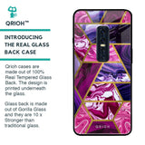 Electroplated Geometric Marble Glass Case for Vivo V17 Pro