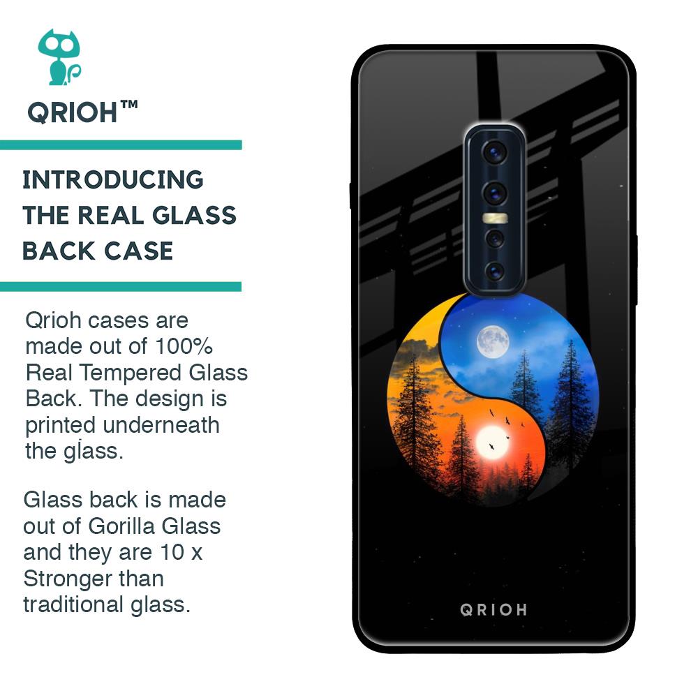 Yin Yang Balance Glass Case for Vivo V17 Pro