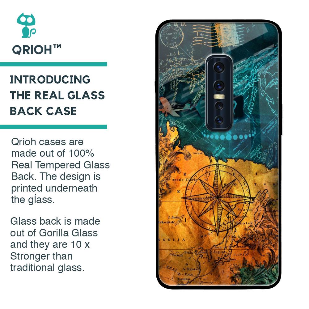 Architecture Map Glass Case for Vivo V17 Pro
