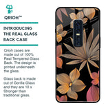 Lines Pattern Flowers Glass Case for Vivo V17 Pro