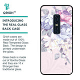 Elegant Floral Glass case for Vivo V17 Pro