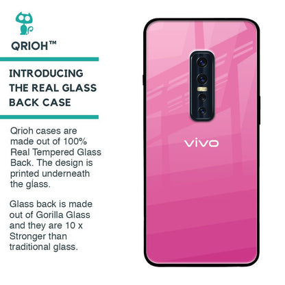 Pink Ribbon Caddy Glass Case for Vivo V17 Pro