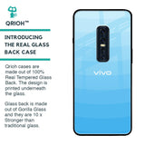 Wavy Blue Pattern Glass Case for Vivo V17 Pro