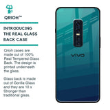 Green Triangle Pattern Glass Case for Vivo V17 Pro