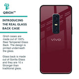 Classic Burgundy Glass Case for Vivo V17 Pro