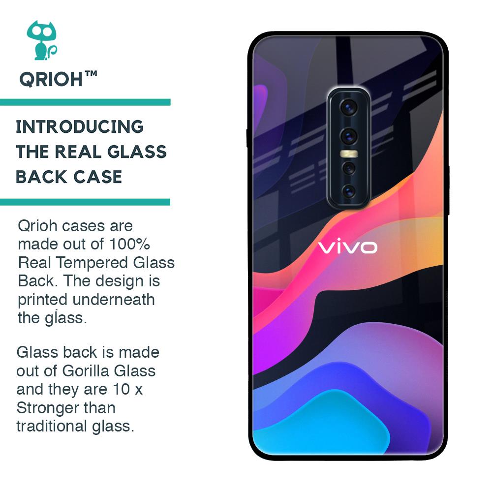 Colorful Fluid Glass Case for Vivo V17 Pro