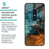 Golden Splash Glass Case for Vivo V17 Pro