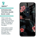 Tropical Art Flower Glass Case for Vivo V17 Pro