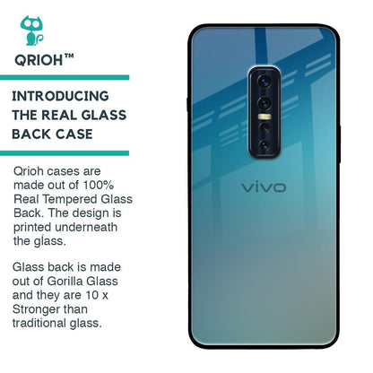 Sea Theme Gradient Glass Case for Vivo V17 Pro