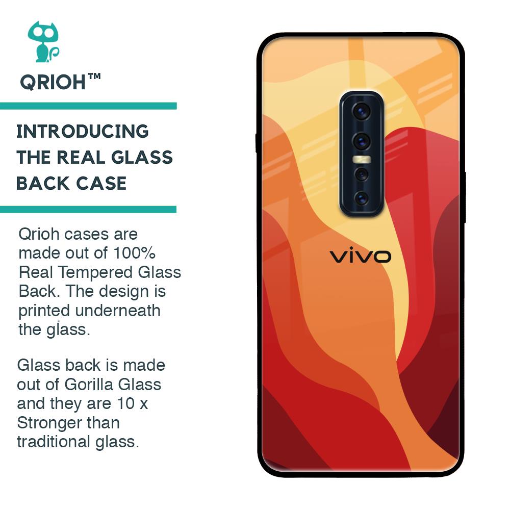 Magma Color Pattern Glass Case for Vivo V17 Pro