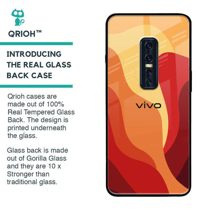 Magma Color Pattern Glass Case for Vivo V17 Pro