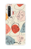 Abstract Faces Realme XT Back Cover