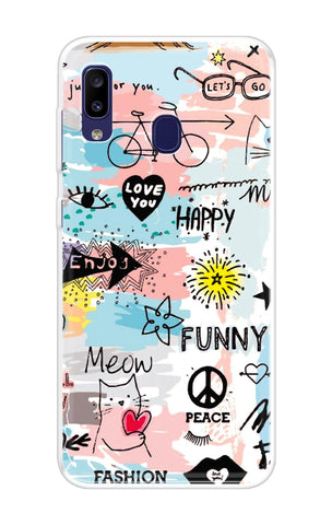 Happy Doodle Samsung Galaxy M10s Back Cover
