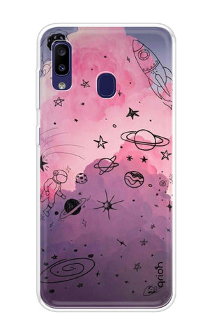 Space Doodles Art Samsung Galaxy M10s Back Cover