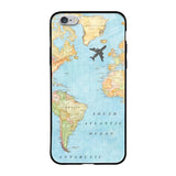 Travel Map iPhone 6S Glass Back Cover Online