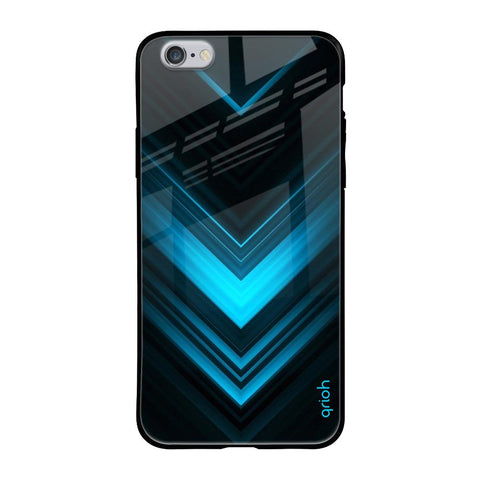 Vertical Blue Arrow iPhone 6S Glass Back Cover Online