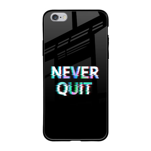 Never Quit iPhone 6S Glass Back Cover Online