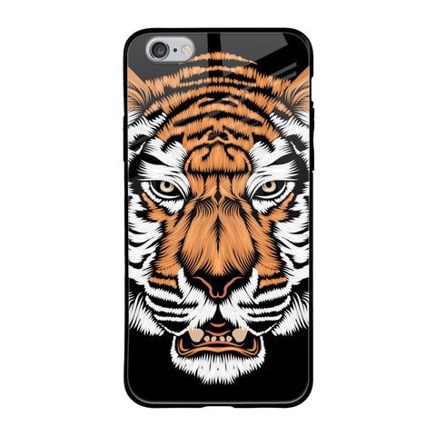 Angry Tiger iPhone 6S Glass Back Cover Online
