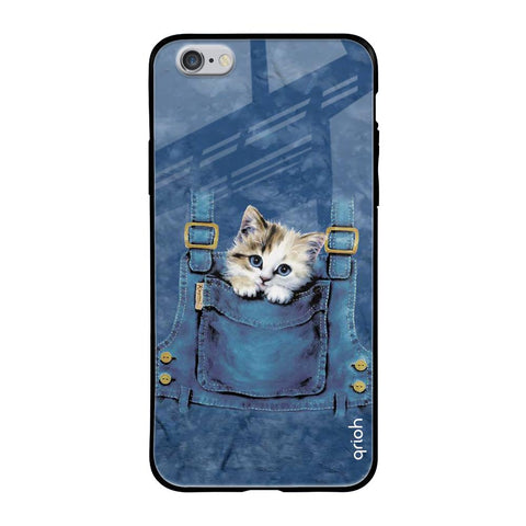 Kitty In Pocket iPhone 6S Glass Back Cover Online