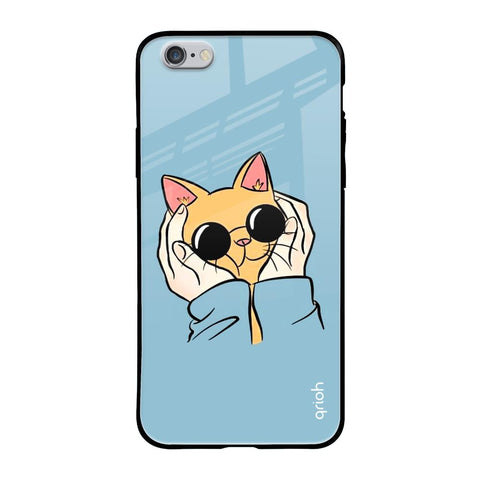 Adorable Cute Kitty iPhone 6S Glass Back Cover Online