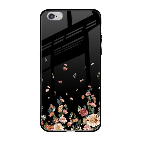 Floating Floral Print Apple iPhone 6S Glass Cases & Covers Online