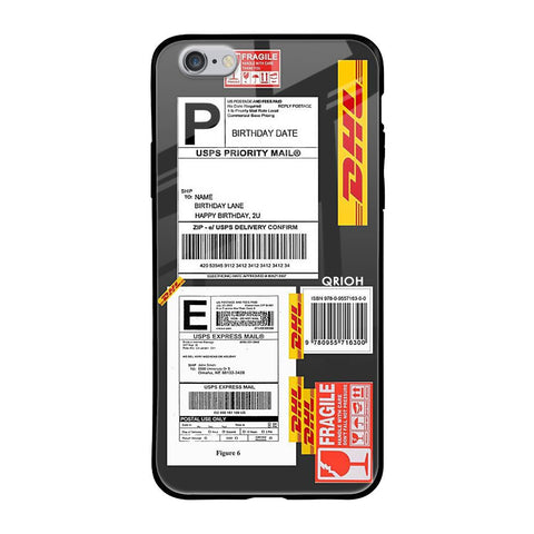 Cool Barcode Label iPhone 6S Glass Back Cover Online