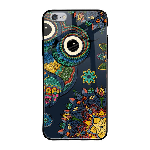 Owl Art iPhone 6S Glass Back Cover Online