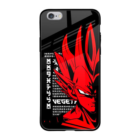 Red Vegeta iPhone 6S Glass Back Cover Online