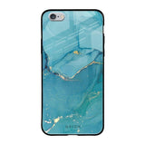 Blue Golden Glitter iPhone 6S Glass Back Cover Online