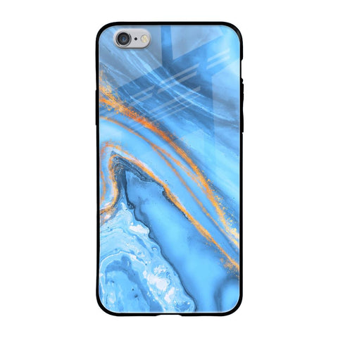 Vibrant Blue Marble iPhone 6S Glass Back Cover Online
