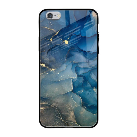 Blue Cool Marble iPhone 6S Glass Back Cover Online