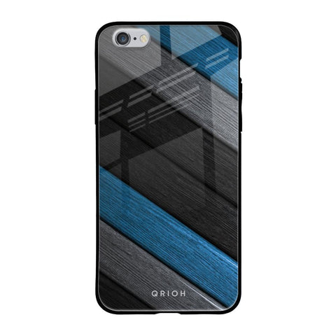 Multicolor Wooden Effect iPhone 6S Glass Back Cover Online
