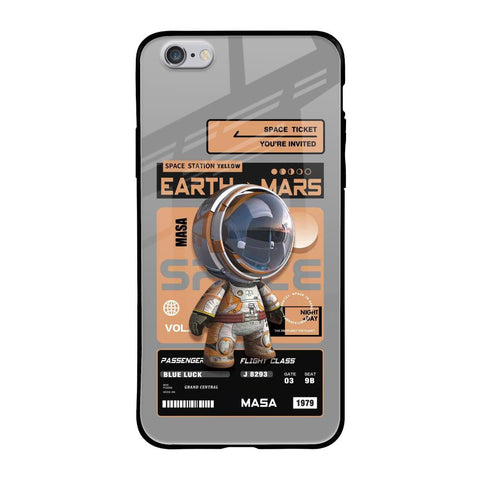 Space Ticket iPhone 6S Glass Back Cover Online