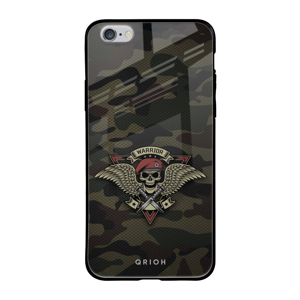 Army Warrior iPhone 6S Glass Back Cover Online