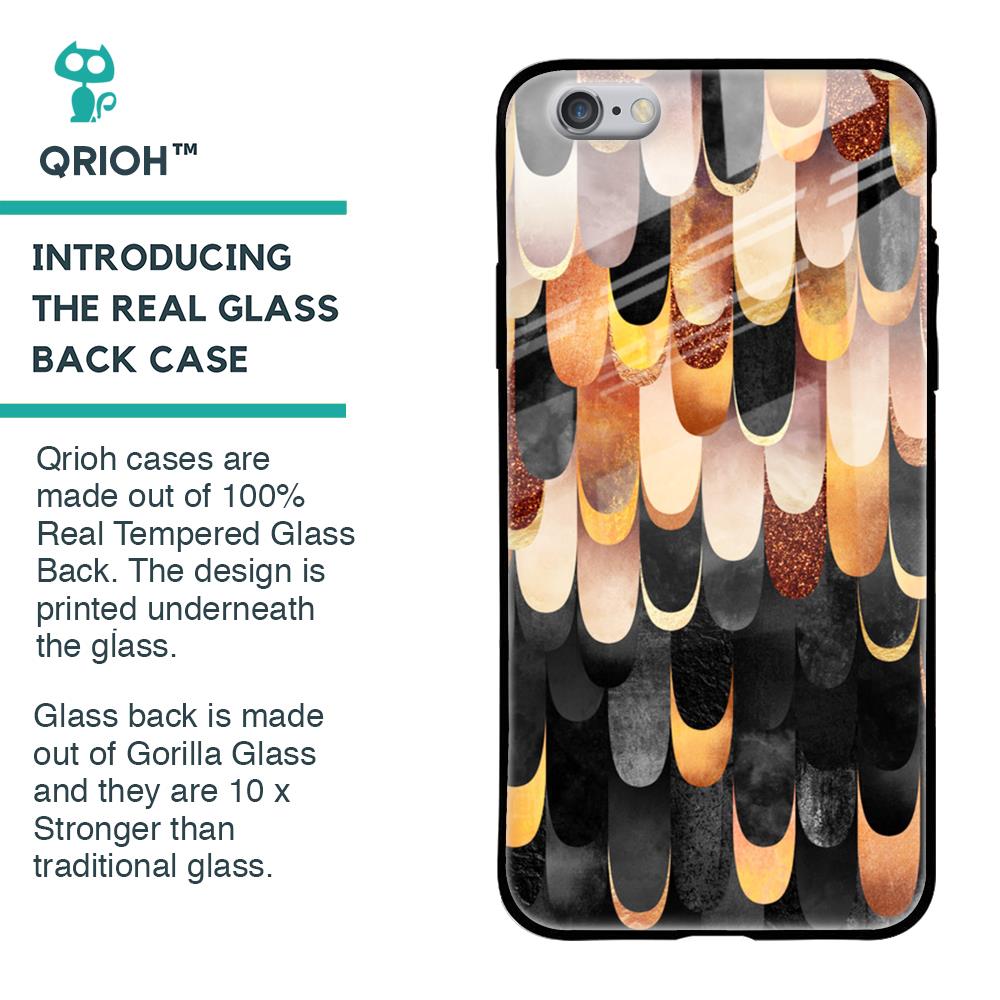 Bronze Abstract Glass Case for iPhone 6s