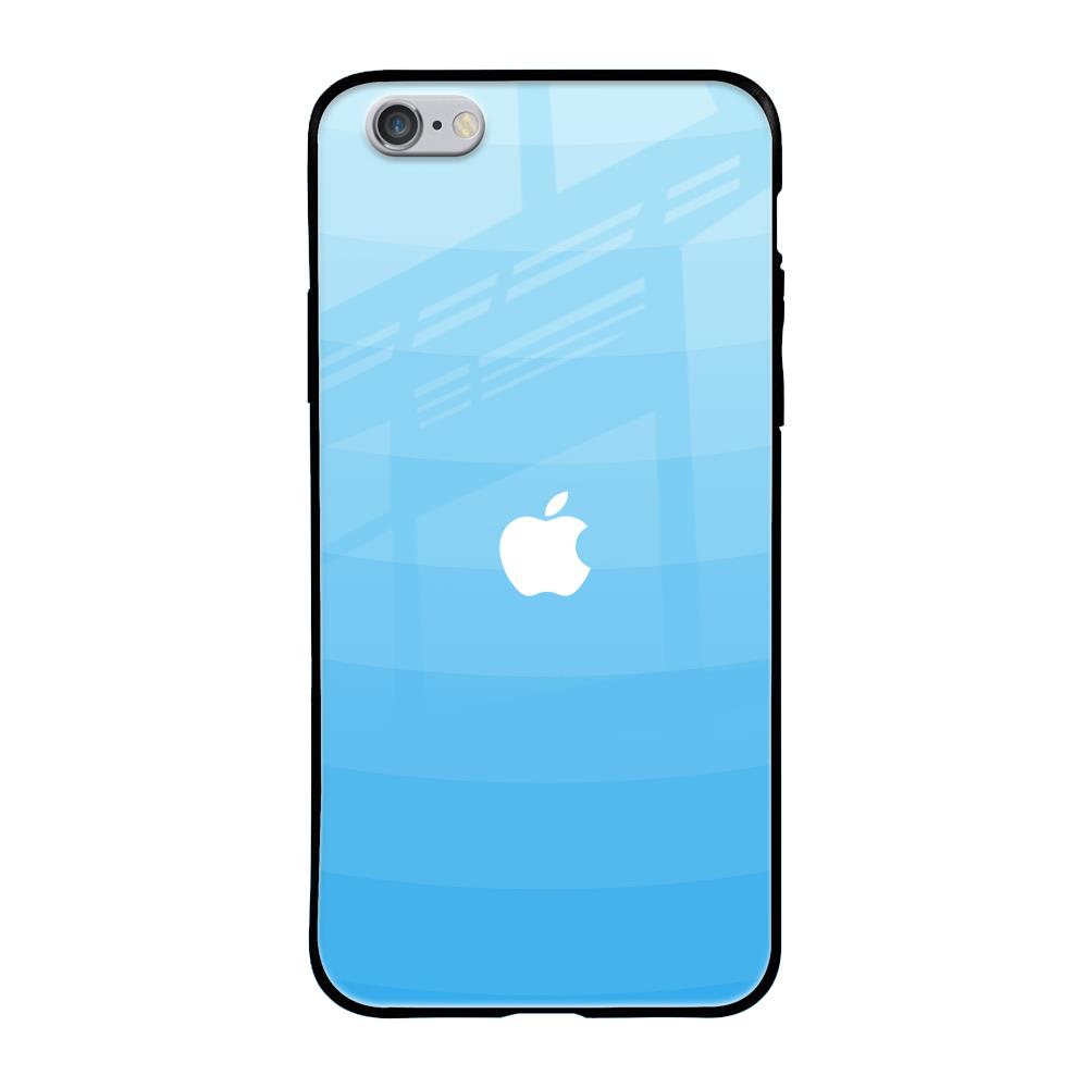 Wavy Blue Pattern iPhone 6S Glass Back Cover Online