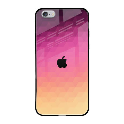 Geometric Pink Diamond iPhone 6S Glass Back Cover Online