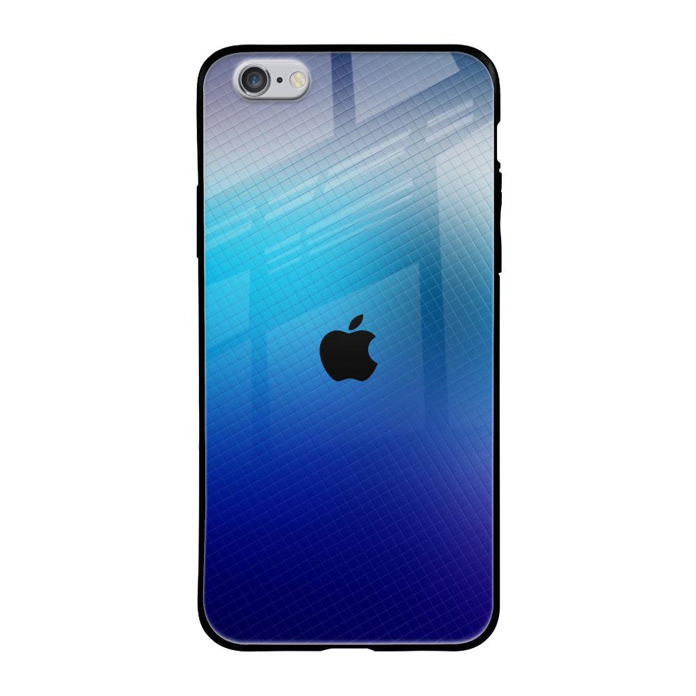 Blue Rhombus Pattern iPhone 6S Glass Back Cover Online