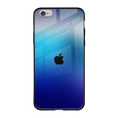 Blue Rhombus Pattern iPhone 6S Glass Back Cover Online