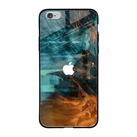 Golden Splash iPhone 6S Glass Back Cover Online